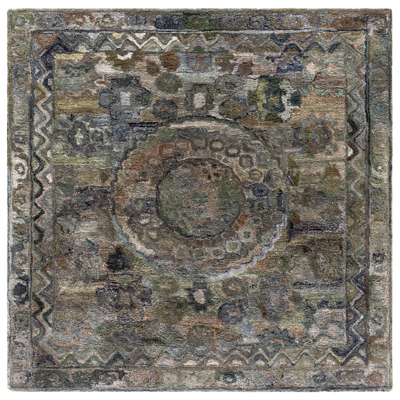 Anatolia 411 Hand Tufted Performance Oriental Rug, Square 6'