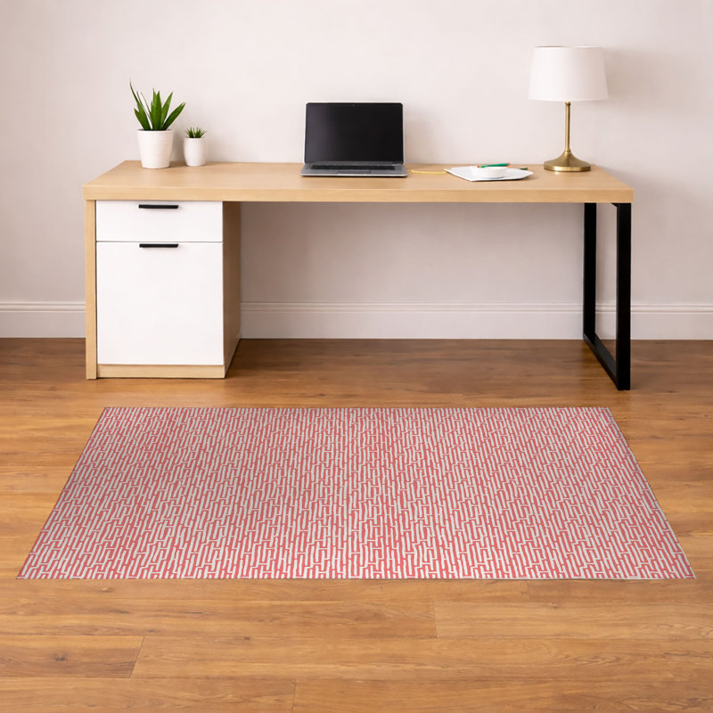 Tapis de bureau Twilight Labyrinth, L 60 po x P 36 po, Vieux rose