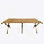 Table de salle à manger portative pliable en bois multifonctionnelle, intérieur naturel