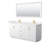 Miranda 72" Freestanding Double Bathroom Vanity with Cultured Marble Top with 70" Mirror-58038154-58038155-63966589