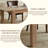 Extendable Kitchen Dining Table, 54"-85" Expandable Rectangular Dinner Table for 4-10 People, Modern Rectangular Dining Table with Sturdy Wood Frame & Waterproof Tabletop, Natural-1456958461