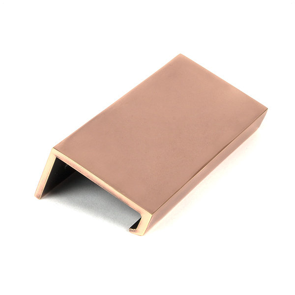 Plain Finger Pull, 1.2", Polished Bronze
