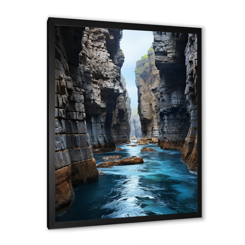 Échos éternels de Canyon Photo II - impression, Cadre photo noir, H 32 po x l 16 po x P 1 po