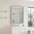 Black Rectangular Metal Framed Wall Mirror
