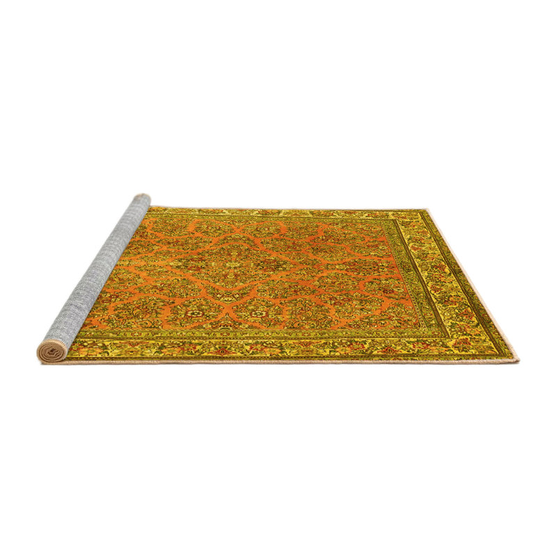 Washable Oriental Indoor Rug, Round 6'