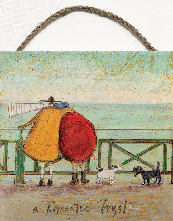 'A Romantic Tryst' Print on Wood