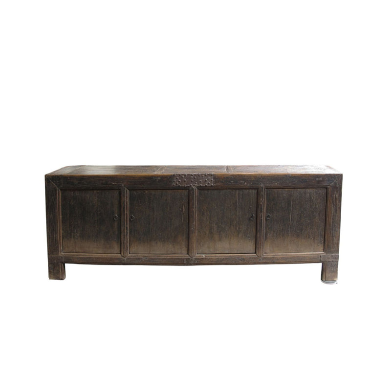 Vintage Hand Made Reclaimed Elm Sideboard Cabinet 32