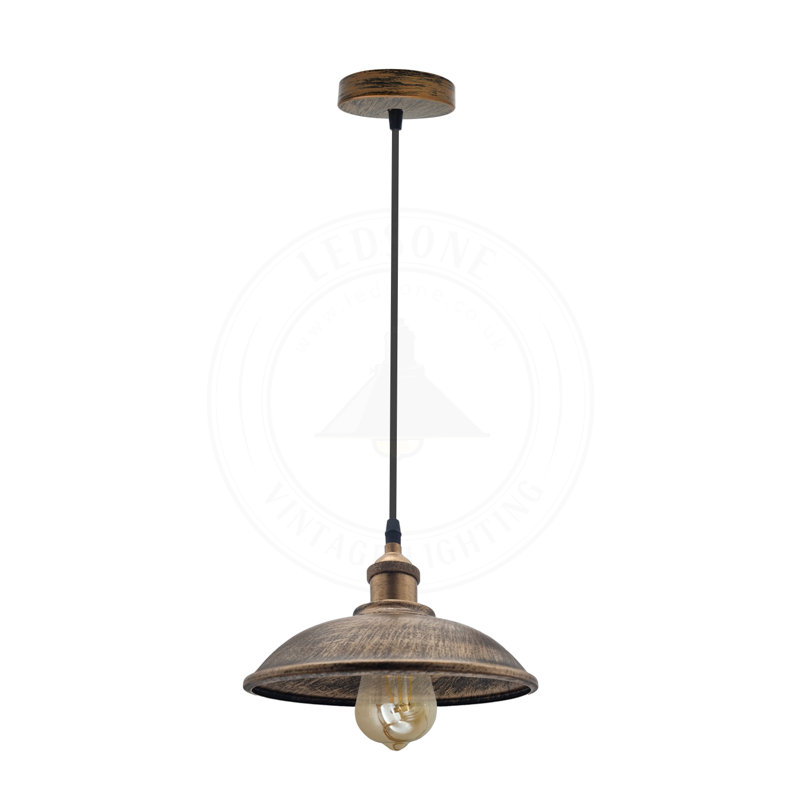 1 - Light Single Pendant, Gold