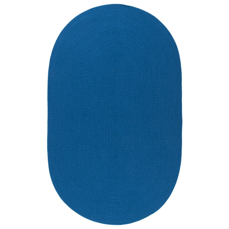 Tapis d'intérieur / extérieur tissé à la main tressé à la main, Oval 8 pi x 10 pi