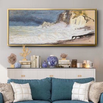 The Manneport, Etretat - Framed Canvas