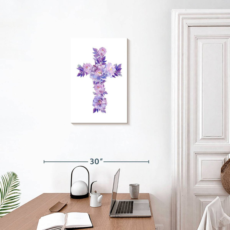 Flower Cross, 24" H x 16" W