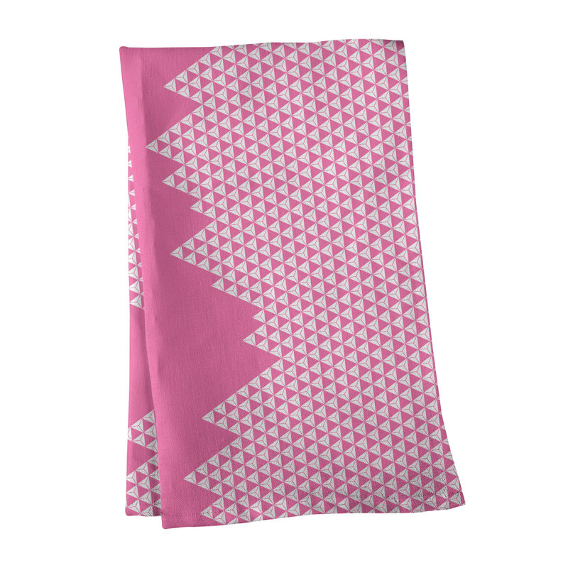 Tea Towel Kitchen Towel, Poly Twill, Pink