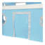 Lit mezzanine simple avec glissoire, tente et tour - bleu-570308101