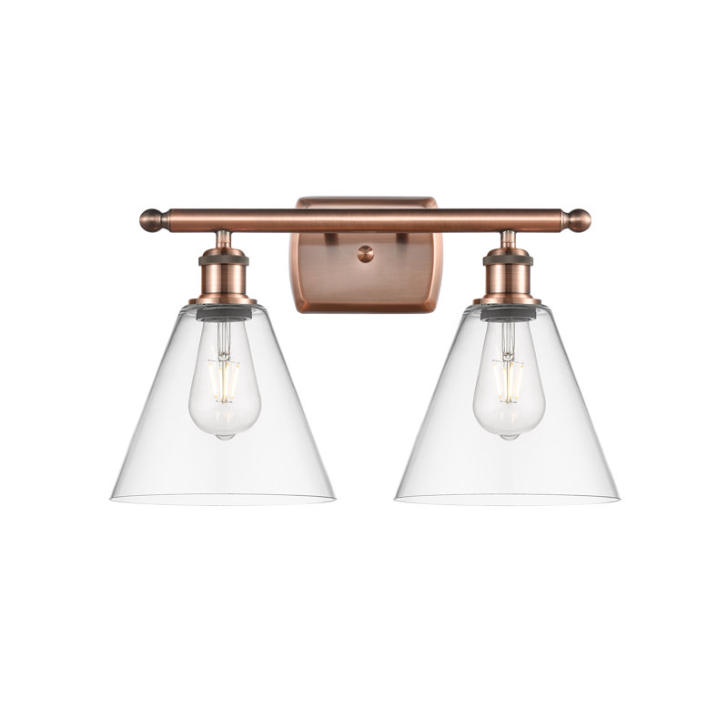 Andresky 2 - Light Vanity Light, LED, Clear, Antique Copper