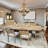 Marielle Wood Furniture Dining Collection – 9 Piece Rope Based Expandable Dining Set w/ Toffee Table & Rope Back Chairs-111080616