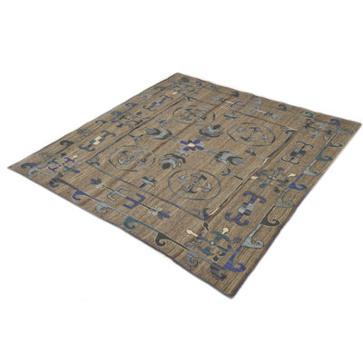 5 Ft Rectangle Perry Dark Gray Rug