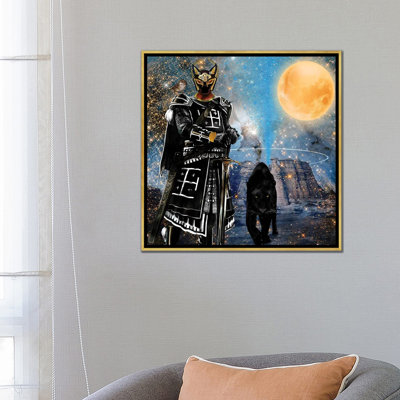 «Égyptien noir chevalier» par Yvonne Coleman Burney - impression d'art graphique