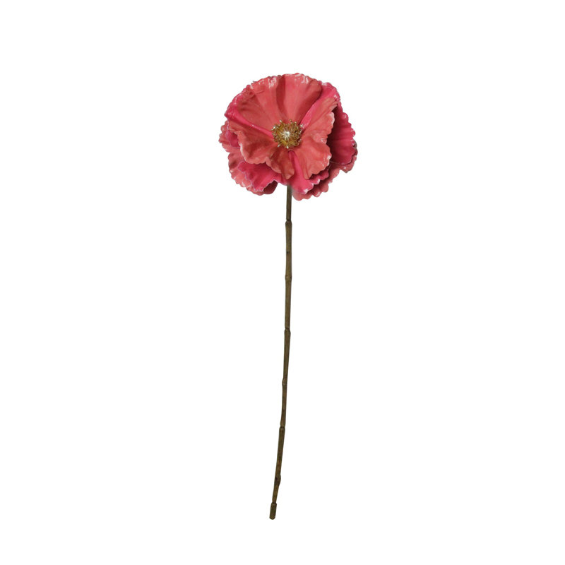 Tige de Noël artificielle 18 po coquelicot, Rose clair