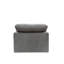 Fauteuil sans accoudoirs modulaire Naveen, lin gris-2017705910