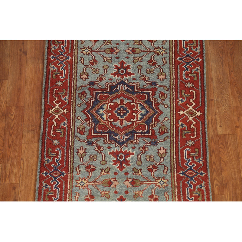 Tapis de couloir géométrique Heriz Serapi 3X8