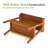 Narrow Solid Wood End Table With 2-tier Storage
