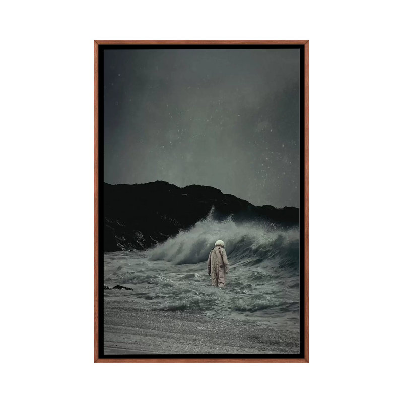 Drifter by Rob Hakemo - Print on Canvas, Classic Brown Wood Framed, 66.04 cm H x 45.72 cm W