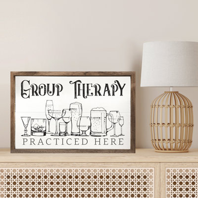 Group Therapy Glass Mug White