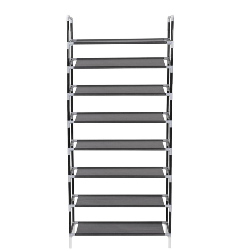 24 Pair Shoe Rack, Black