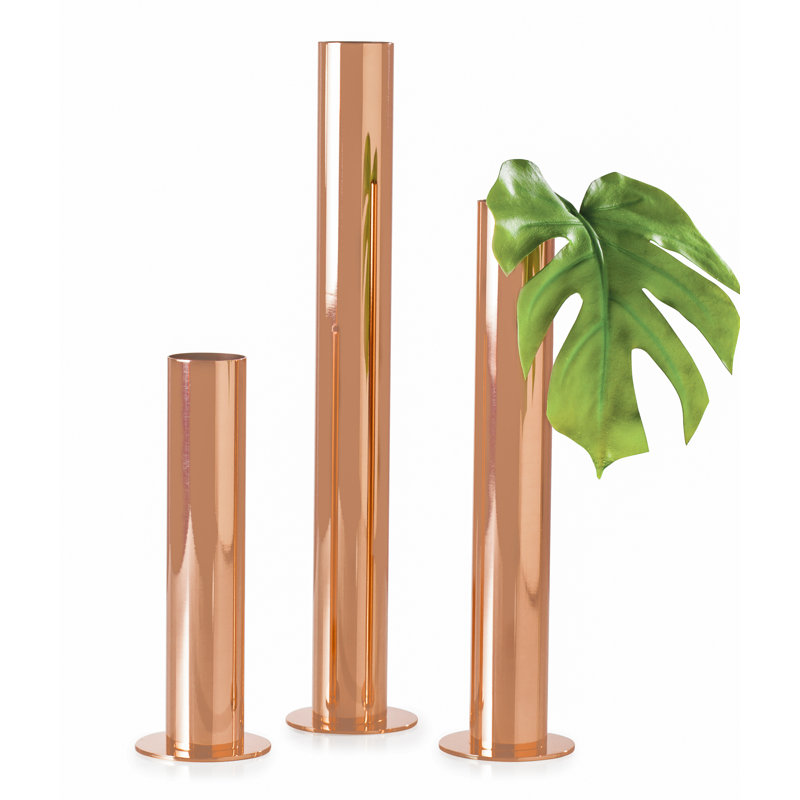 Hatcher Stainless Steel Table Vase, Copper