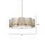Carousel 4-Light Chandelier, Off-White