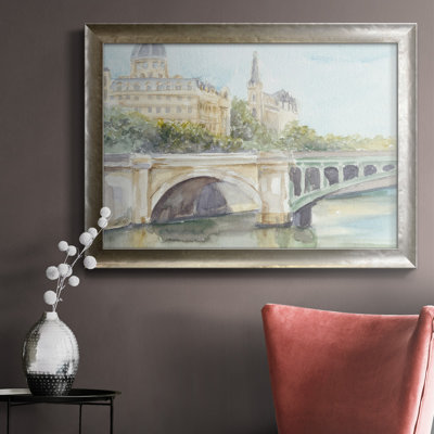 «French Bridge Study IV», toile encadrée de qualité supérieure - prête à être accrochée