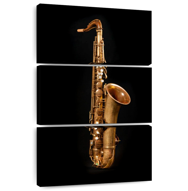 Saxophone laiton Abarca, H 65 po x l 42 po