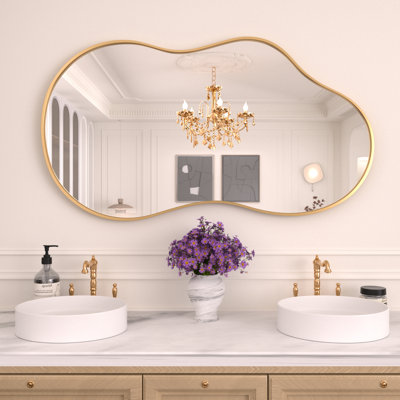 Miroir mural irrégulier Miroir mural asymétrique