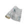 Custom Size Anti-Slip Gel Backing Marble Design Antibacterial Soft Pile Blue Grey Rug Runner by Feet
