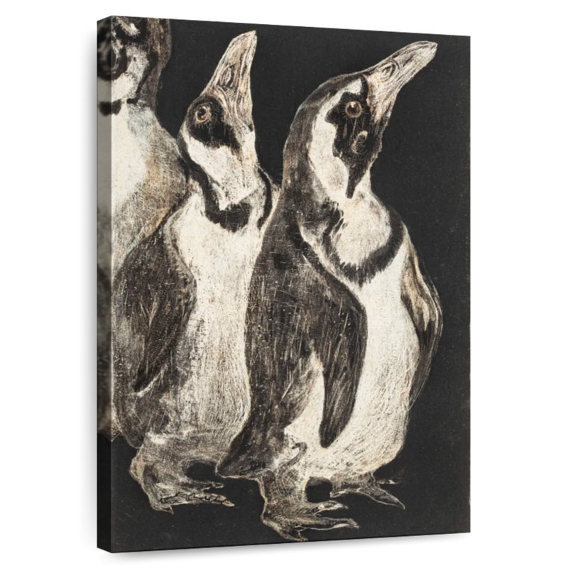 Brampt Drie Pinguins, 12" H x 8" W