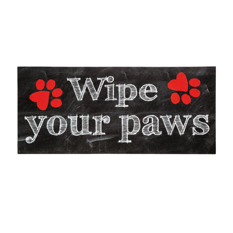 Insects Animals Wipe Your Paws Sassafras 22 in. x 10 in. Non-Slip Outdoor Door Mat