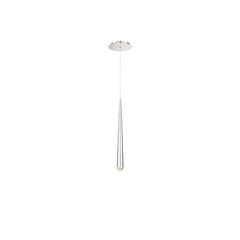 Cascade 15 - Light Dimmable Novelty Chandelier, 180" H x 2" W x 180" D, Polished Nickel, 1