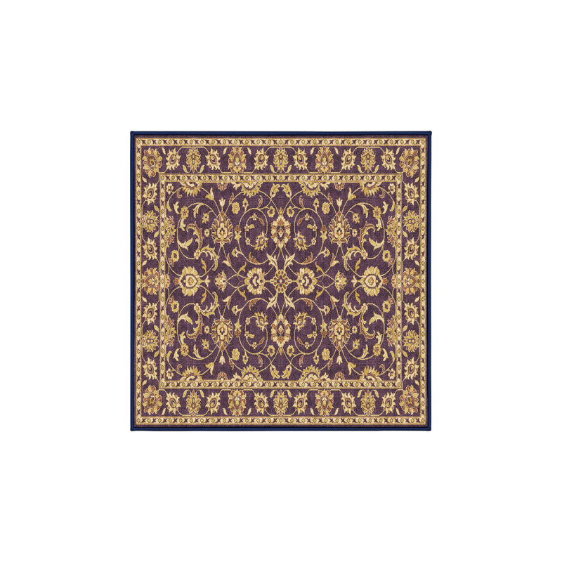 Steff Hand Loomed Washable Oriental Indoor Rug, Square 3'