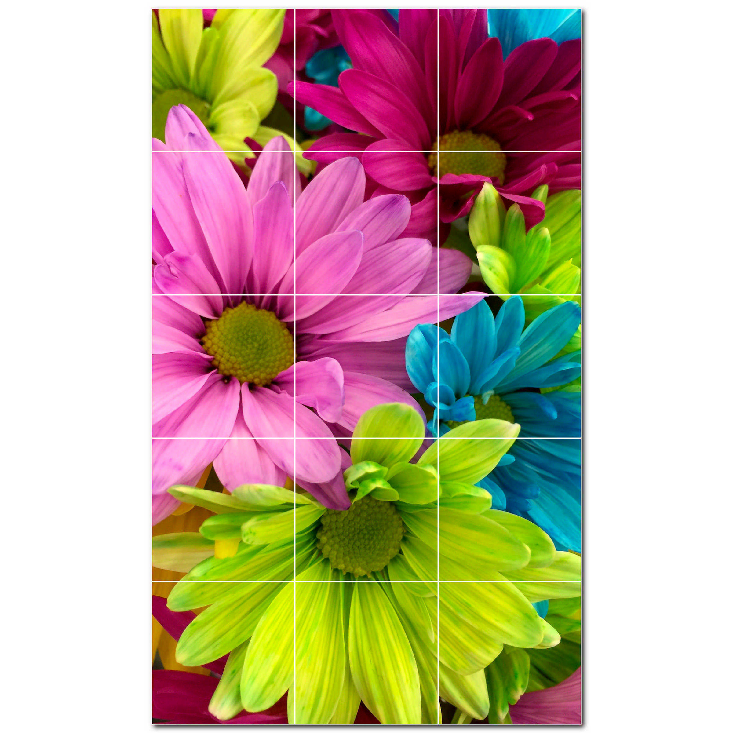 Flowers Photo 6'' x 6'' Satin Ceramic Decorative Mural Wayfair