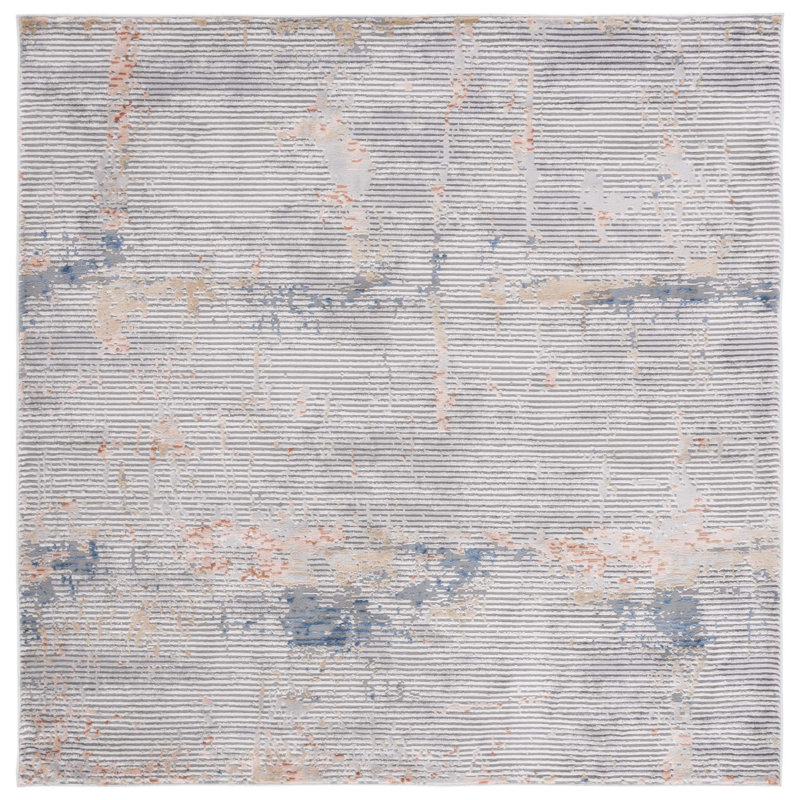 Eternal Performance Abstract Rug, Square 6'7"