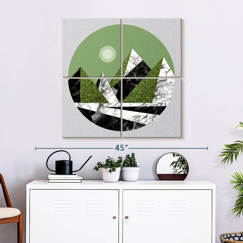 Abstract Green Mountains