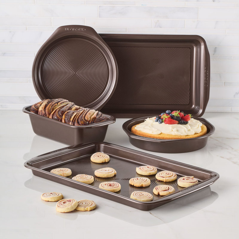 Circulon Bakeware Nonstick Baking Pans Set, Chocolate