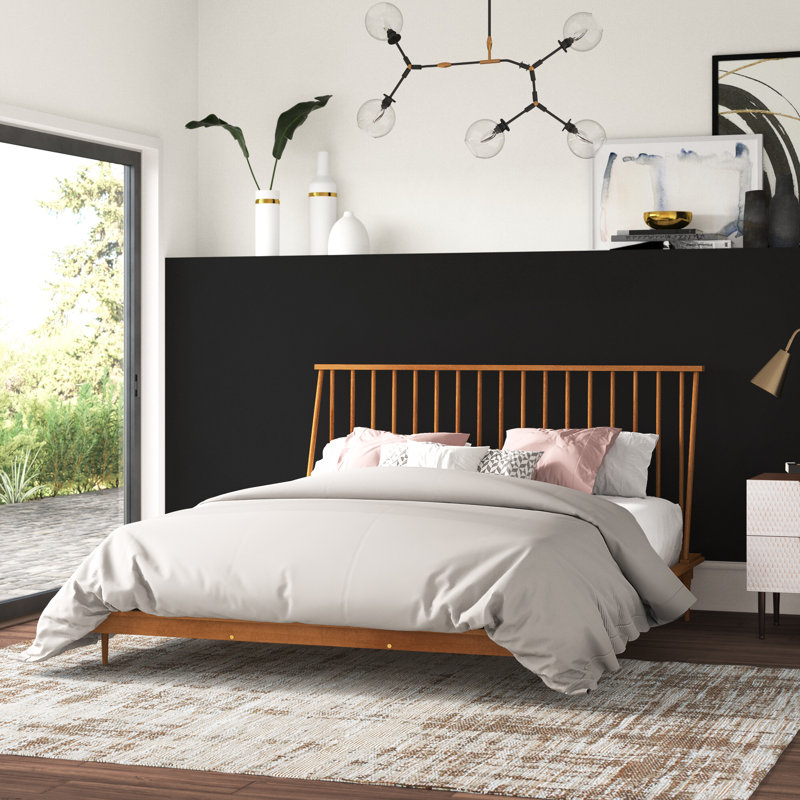 Lit plateforme Henline, Caramel