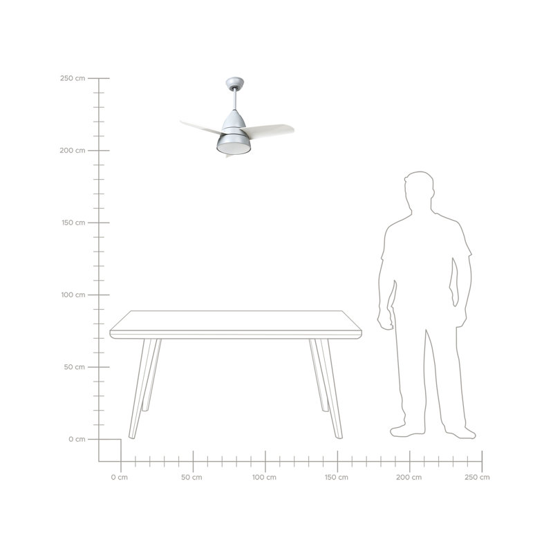 80cm Ceiling Fan with LED Lights