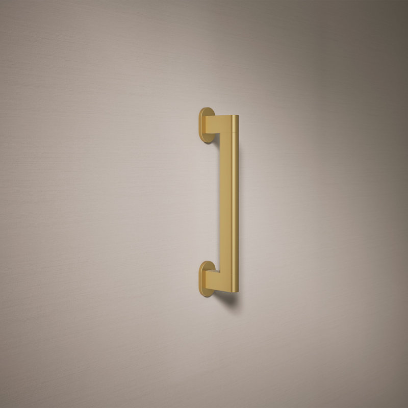 Belay Grab Bar, Brushed Brass, 1.75" H x 12" L