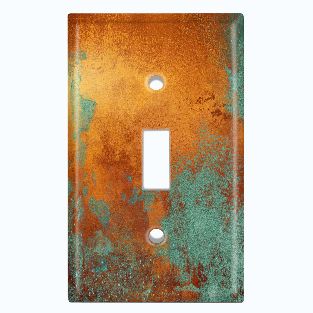 Patterned 1 - Gang Toggle Light Switch Standard Wall Plate WorldAcc