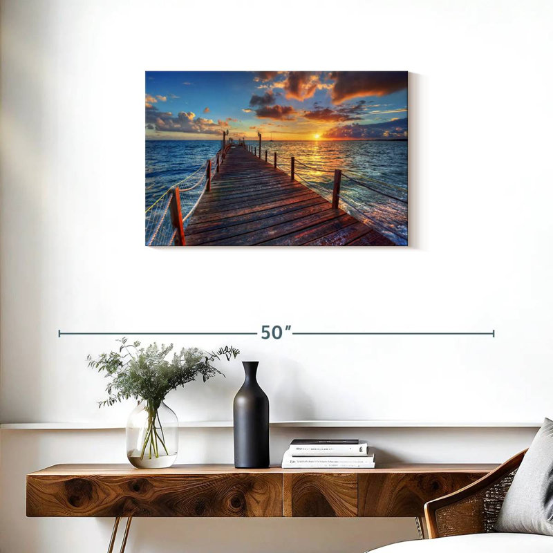 Aletra Dock At Sundown, 20" H x 30" W
