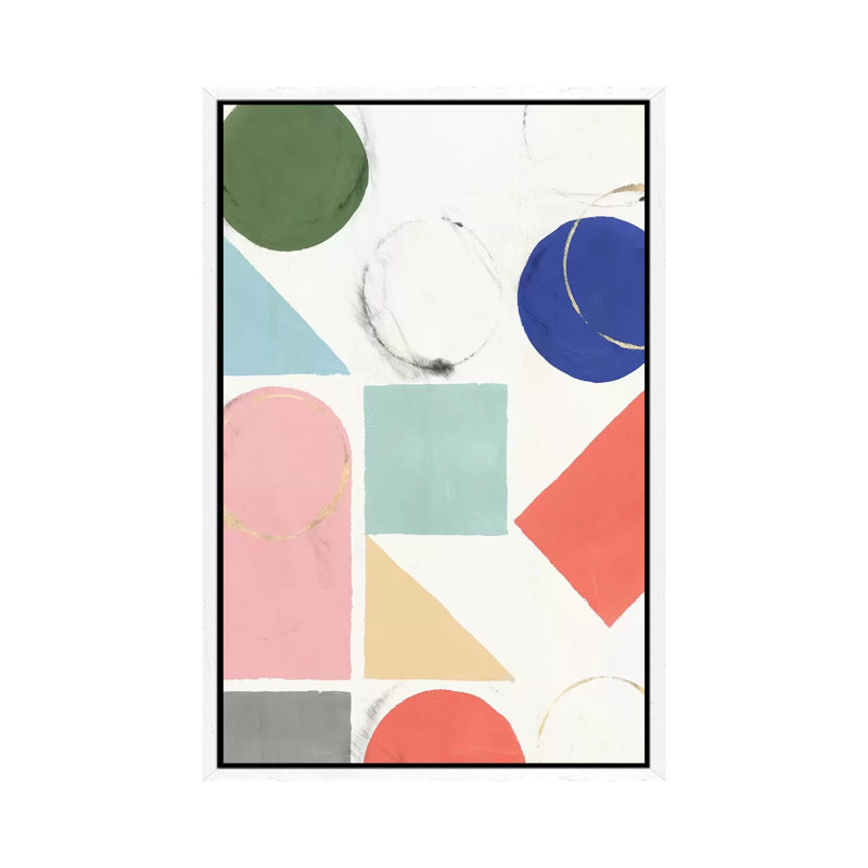 Fusion I by Isabelle Z - Print on Canvas, 66.04 cm H x 45.72 cm W, White Framed