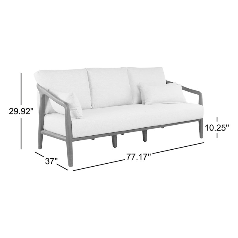 Aria Outdoor Sofa, Black