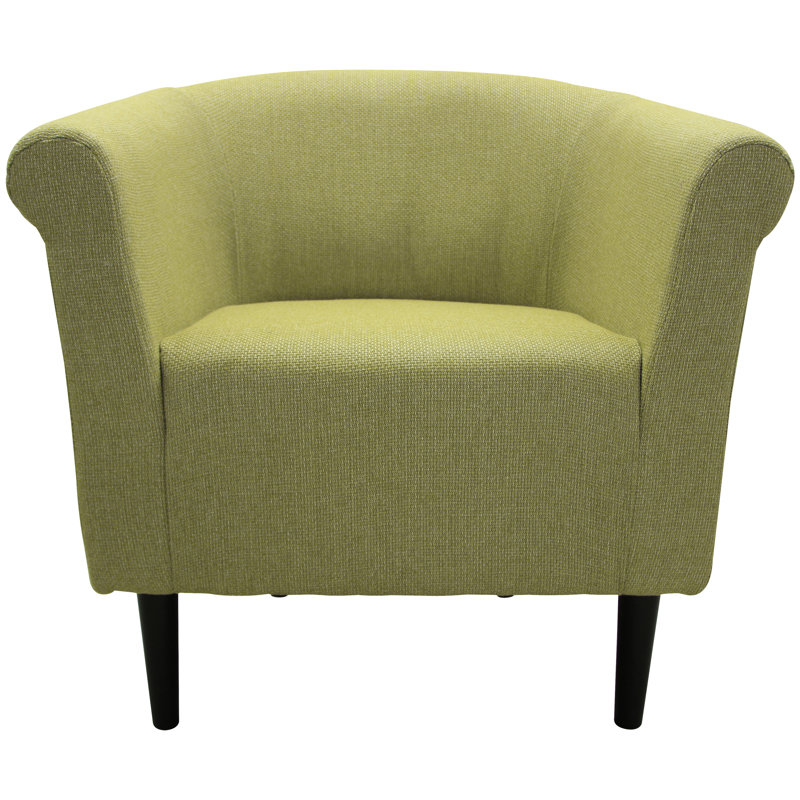 Fauteuil demi-tonneau Slavey, Vert mousse